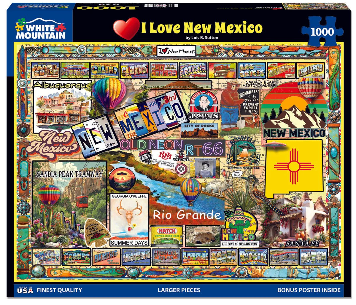 I Love New Mexico (2075pz) - 1000 Piece Jigsaw Puzzle - Image 2
