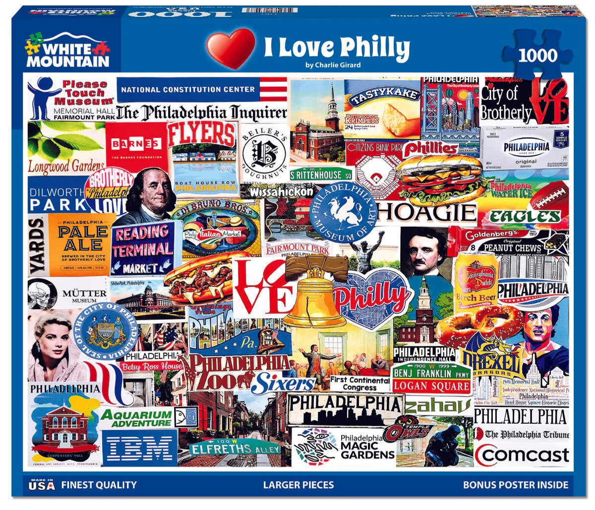I Love Philly (2162pz) - 1000 Piece Jigsaw Puzzle - Image 2
