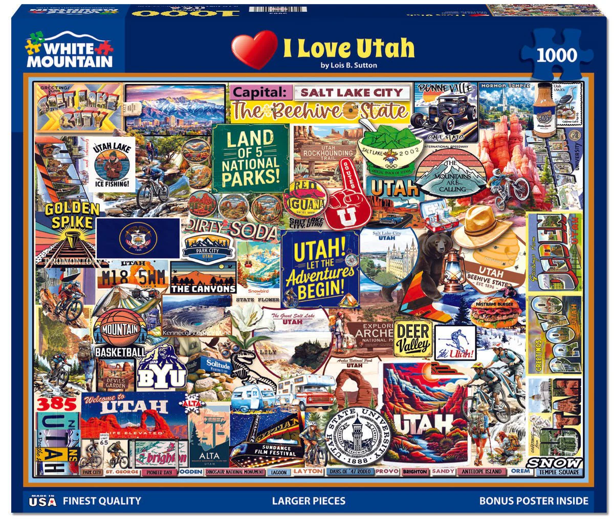 I Love Utah (2083pz) - 1000 Piece Jigsaw Puzzle - Image 2