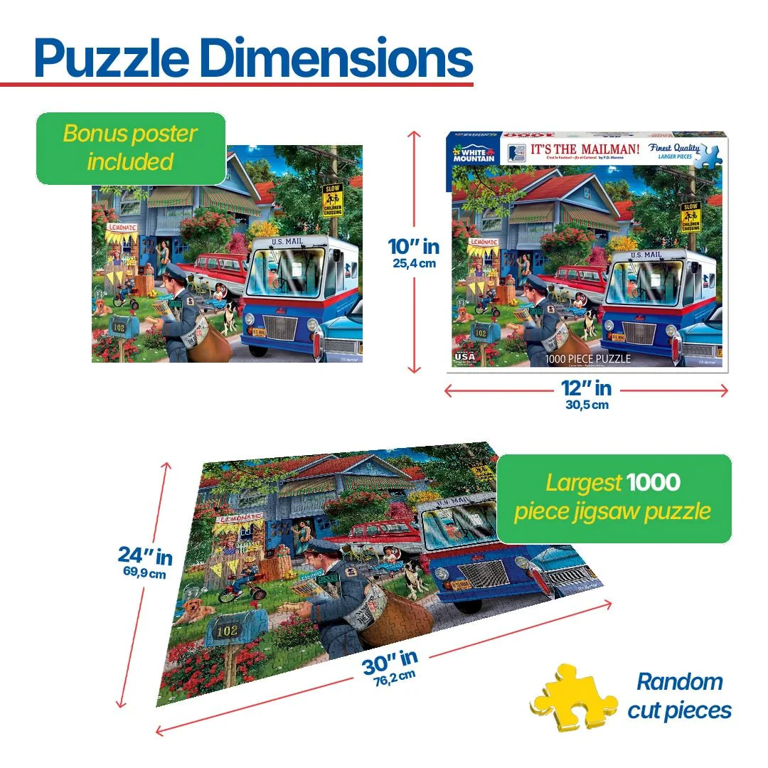 It's the Mailman (1717pz) - 1000 Piece Jigsaw Puzzle - Image 3