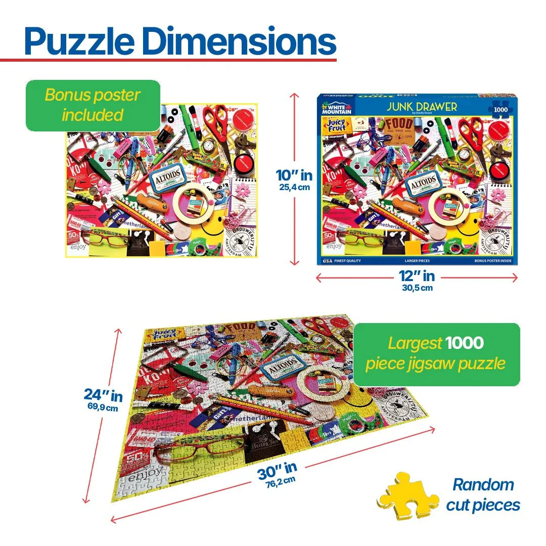 Junk Drawer (1970pz) - 1000 Piece Jigsaw Puzzle - Image 3