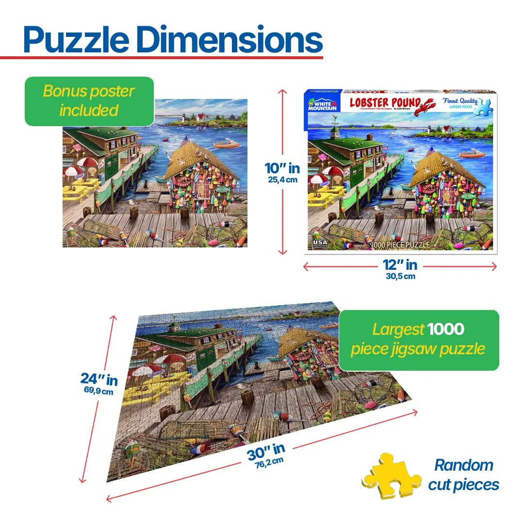 Lobster Pound (1385pz) - 1000 Piece Jigsaw Puzzle - Image 3