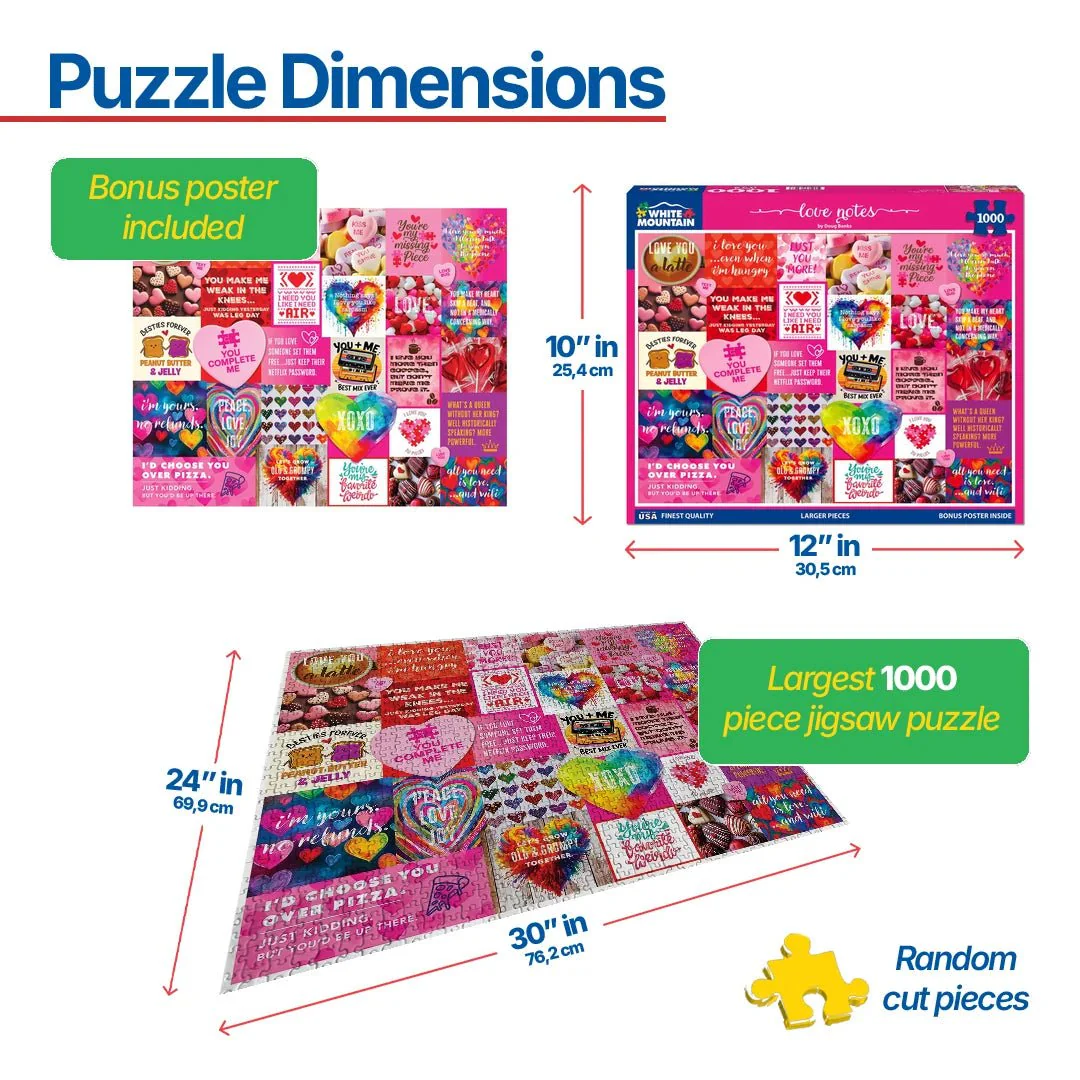 Love Notes (2168pz) - 1000 Piece Jigsaw Puzzle - Image 3