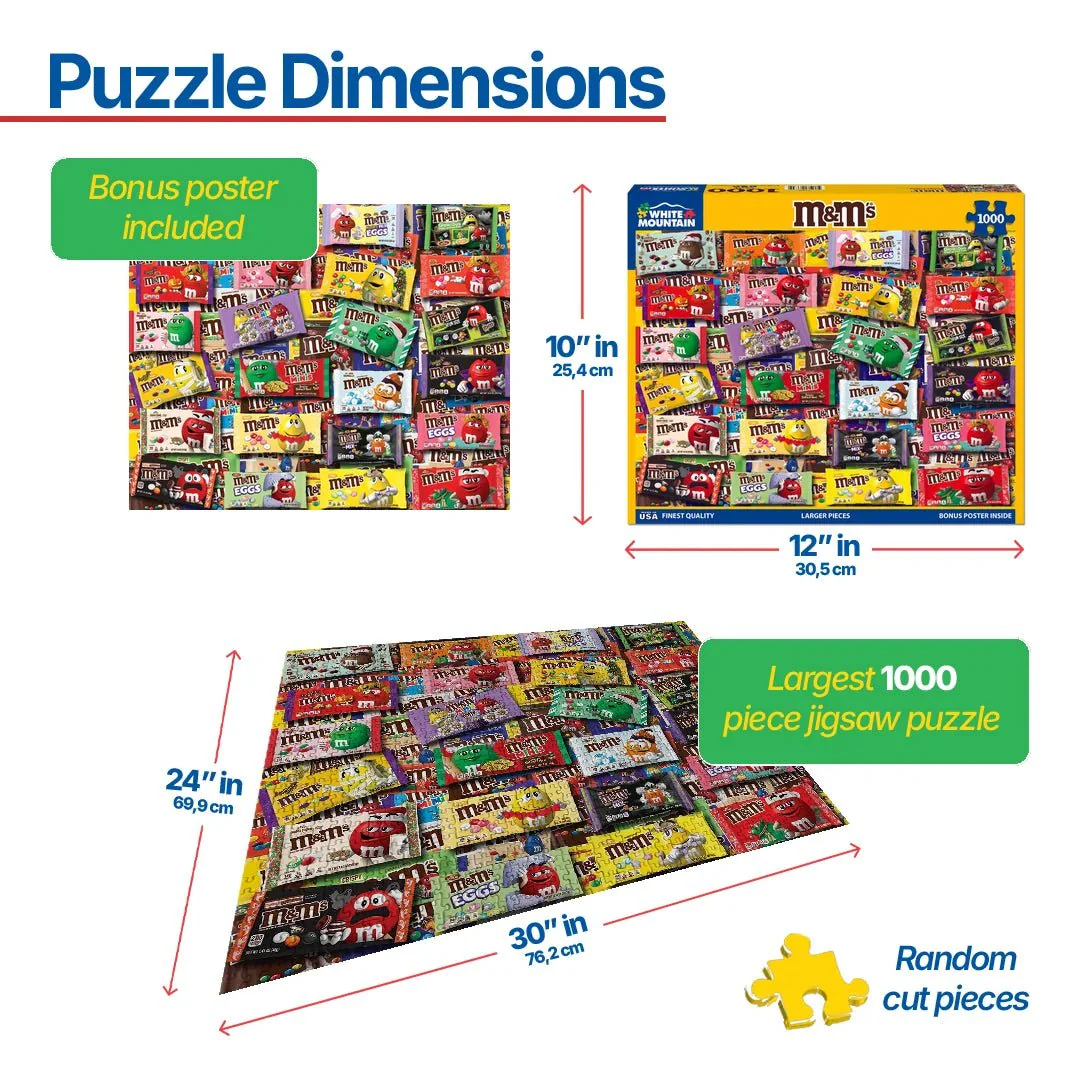 M&M's (1789pz) - 1000 Piece Jigsaw Puzzle - Image 3