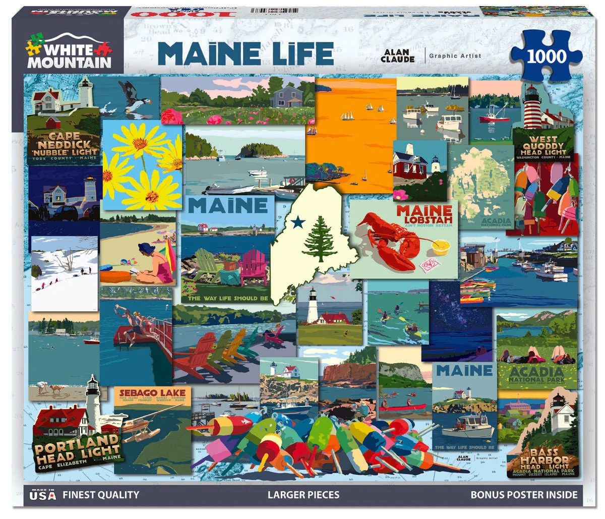 Maine Life (2202pz) - 1000 Piece Jigsaw Puzzle - Image 2