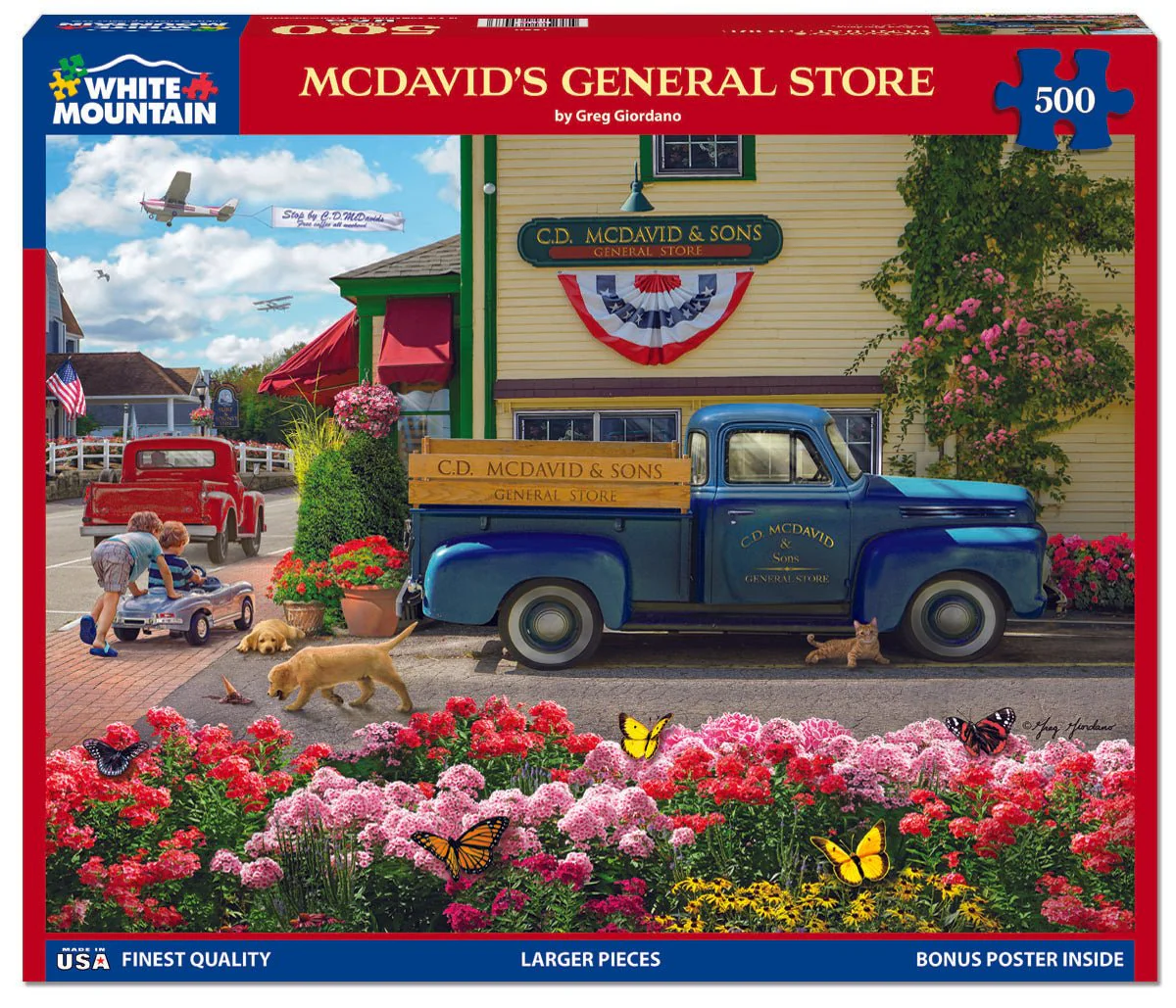 McDavid’s General Store (1880pz)  - 500 Piece Jigsaw Puzzle - Image 2