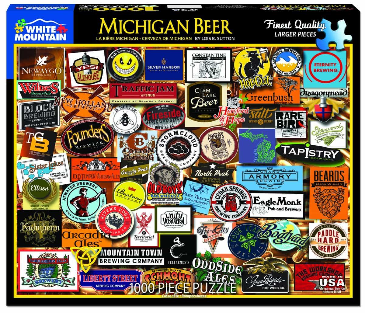 Michigan Beer (1334pz) - 1000 Piece Jigsaw Puzzle - Image 2