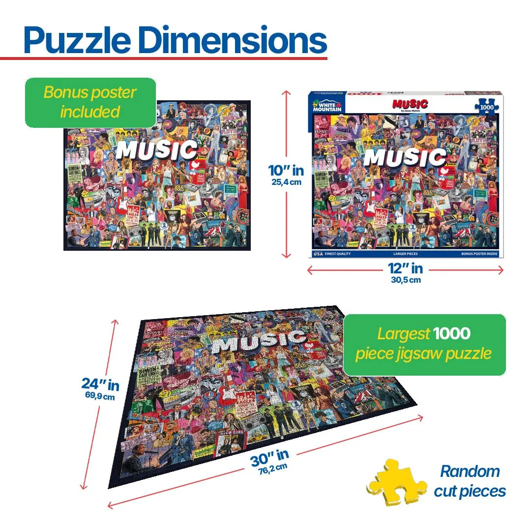 Music (1464pz) - 1000 Piece Jigsaw Puzzle - Image 3