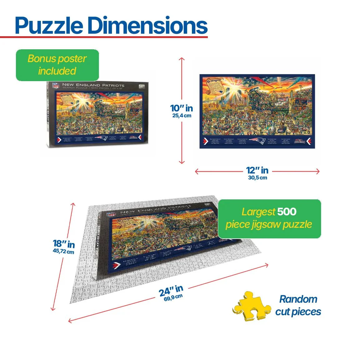 NE Patriots Puzzle (9029588) - 500 Pieces - Image 3