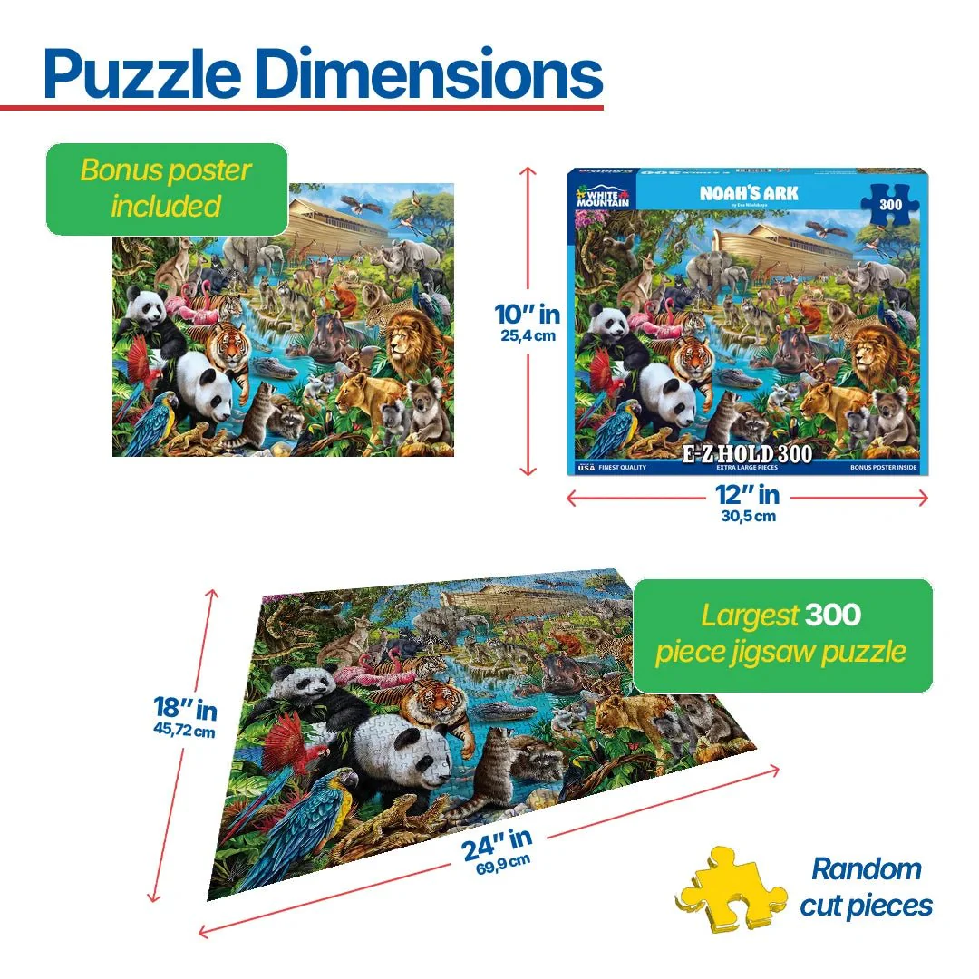 Noah’s Ark (2004pz) - 300 Piece Jigsaw Puzzle - Image 3