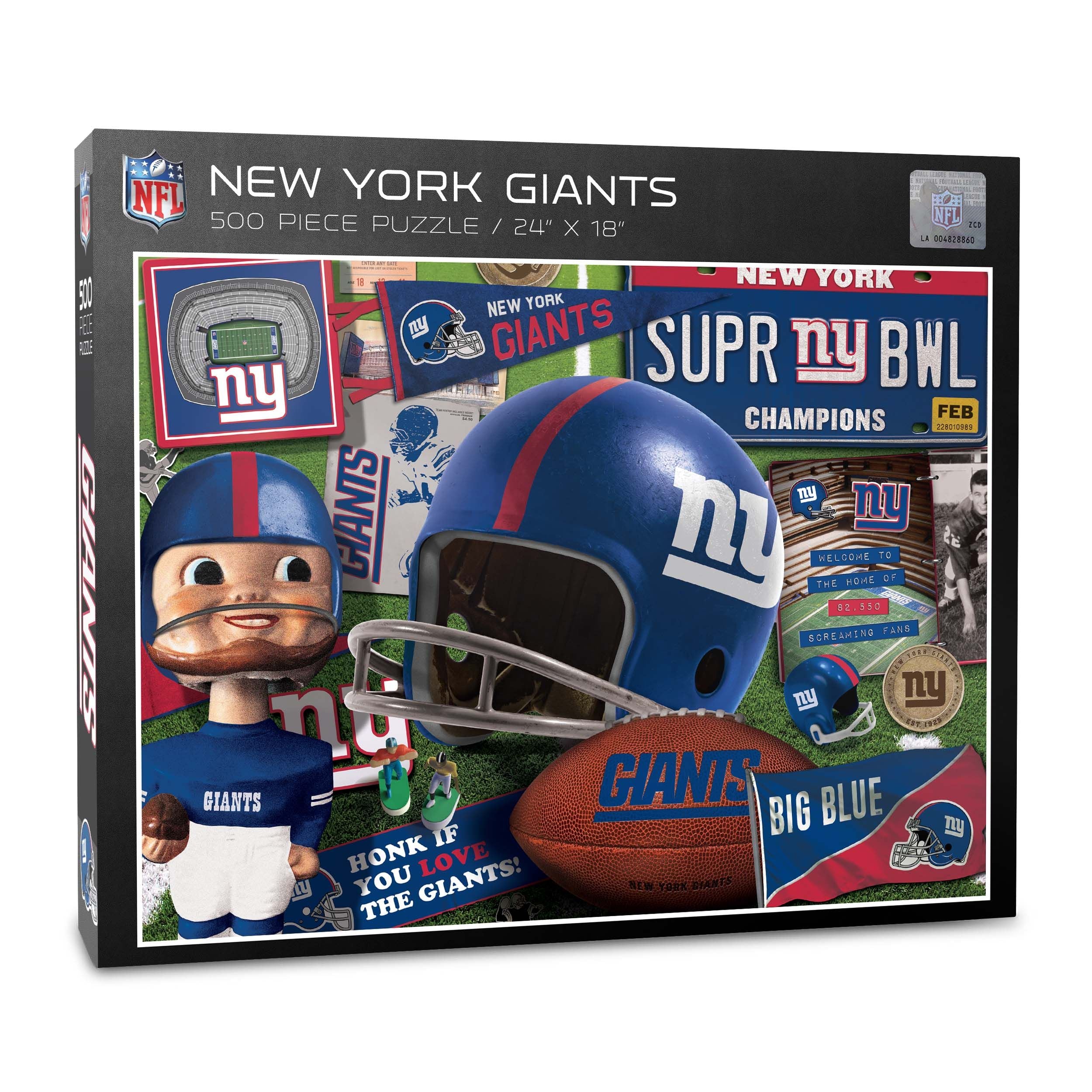 NY Giants - Retro (951438) - 500 Pieces - Image 2
