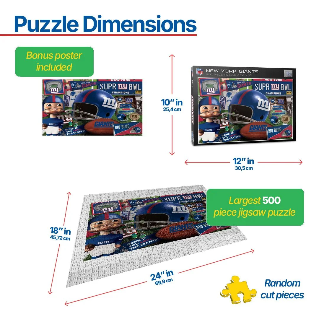 NY Giants - Retro (951438) - 500 Pieces - Image 3