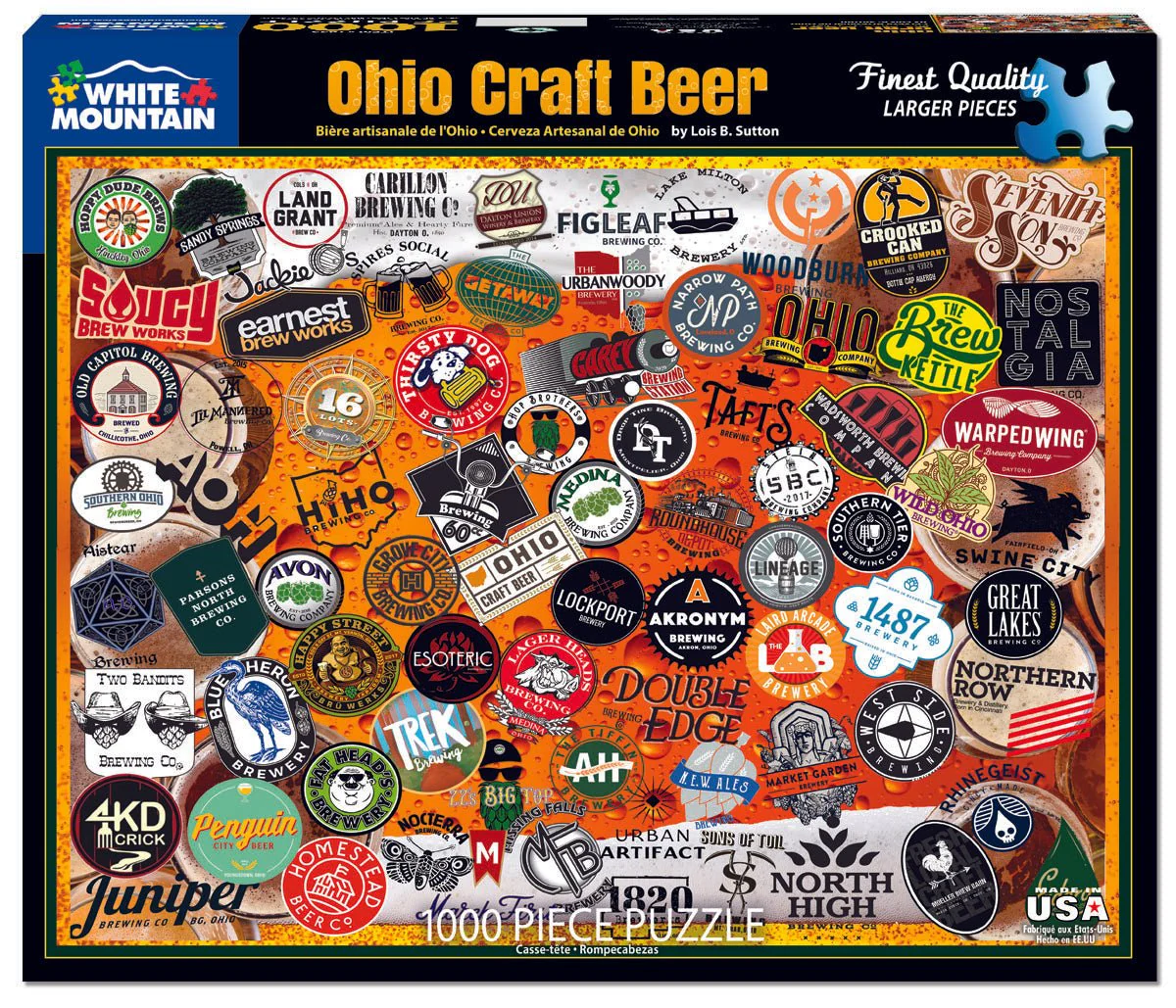 Ohio Craft Beer (1655pz) - 1000 Piece Jigsaw Puzzle - Image 2