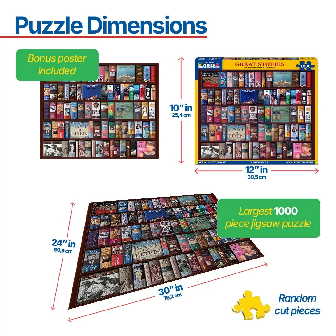 Great Stories (1790pz) - 1000 Piece Jigsaw Puzzle - Image 3
