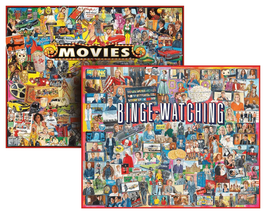 Set of 2: Artist Jim Mellett- Pop Culture Bundle 1000 piece