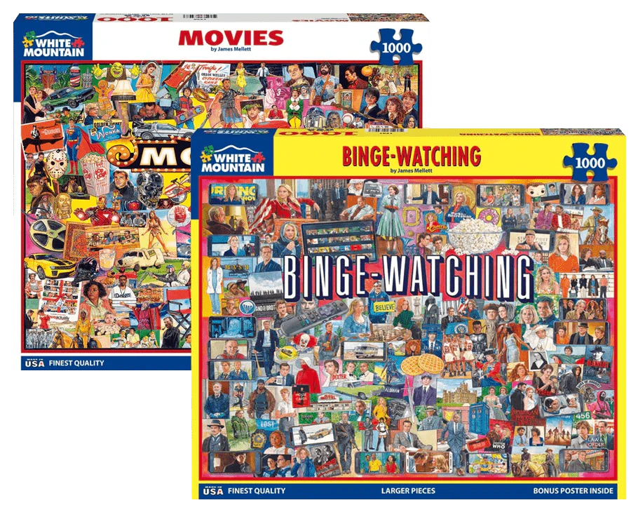 Set of 2: Artist Jim Mellett- Pop Culture Bundle 1000 piece - Image 2