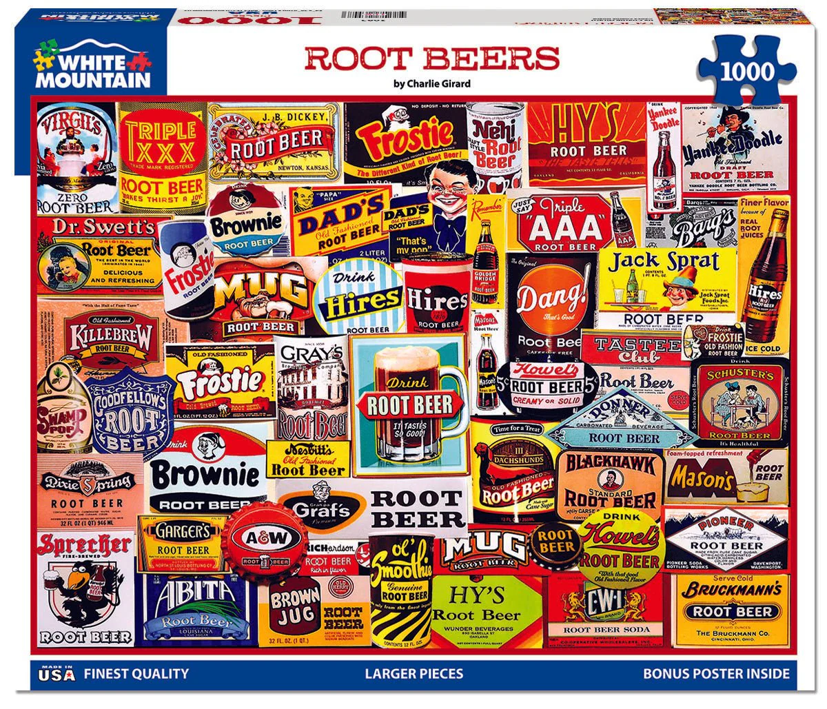 Root Beers (2085pz) - 1000 Piece Jigsaw Puzzle - Image 2