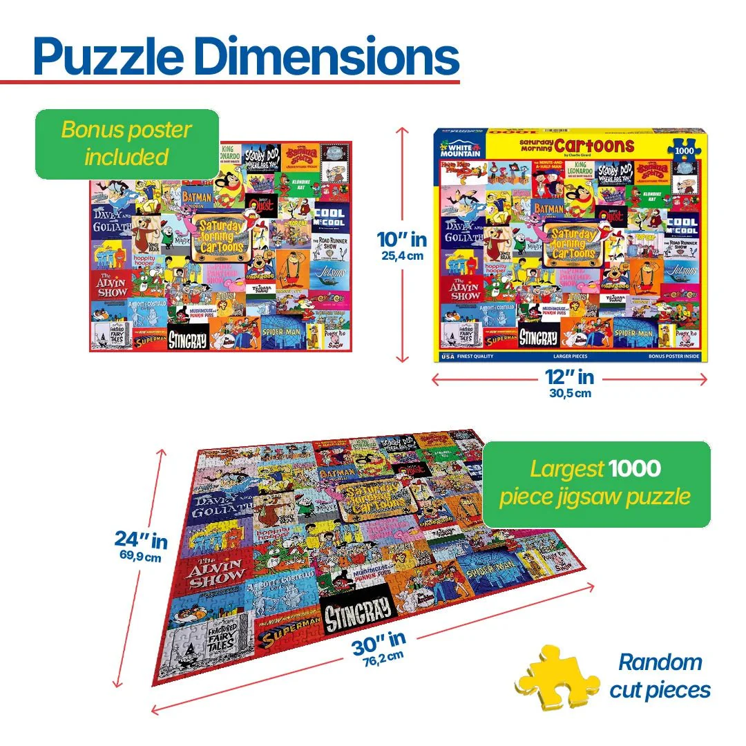 Saturday Morning Cartoons (1481pz) - 1000 Pieces - Image 3