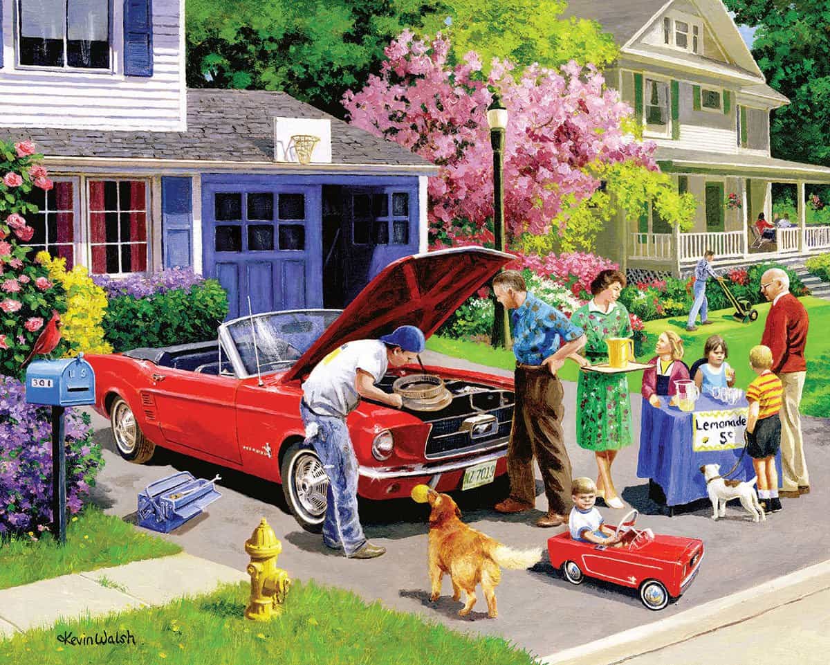 Set of 3: Artist Kevin Walsh - Classic Cars Bundle 1000 piece - Image 5