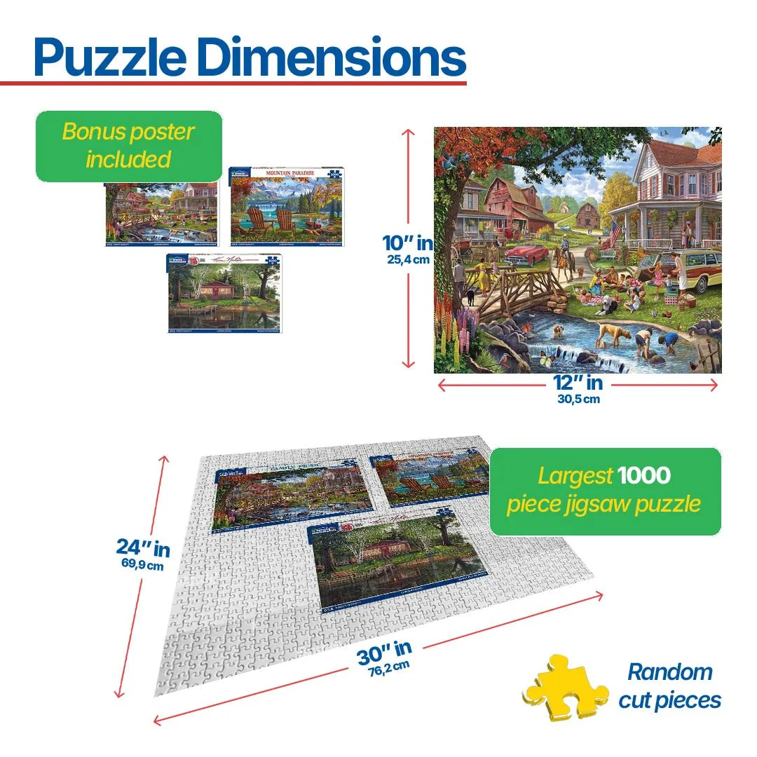 Set of 3: Country Retreats Bundle 1000 piece - Image 3