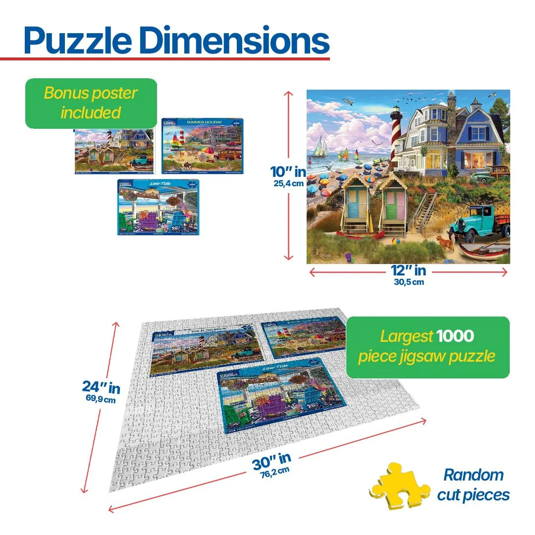 Set of 3: Seaside Retreats Bundle 1000 piece - Image 3