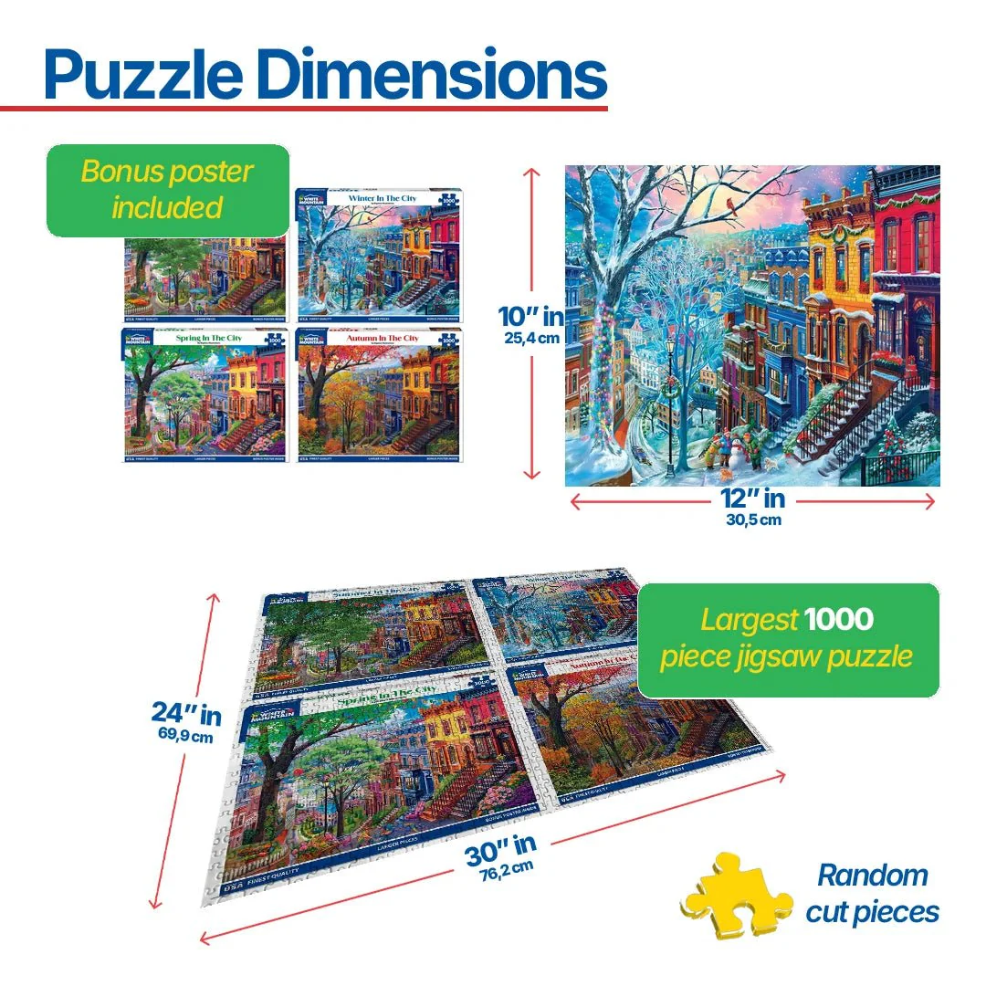 Set of 4: Seasons in the City Bundle 1000 piece - Image 3