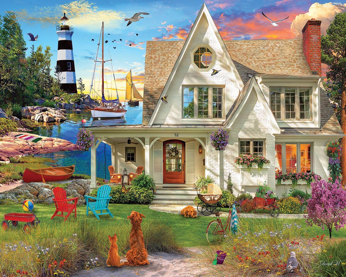 Set of 4: Artist David Maclean - Coastal Retreats Bundle 1000 piece - Image 2