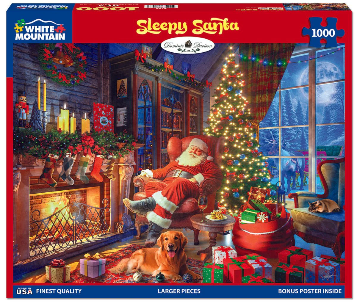 Sleepy Santa (2132pz) - 1000 Piece Jigsaw Puzzle - Image 2