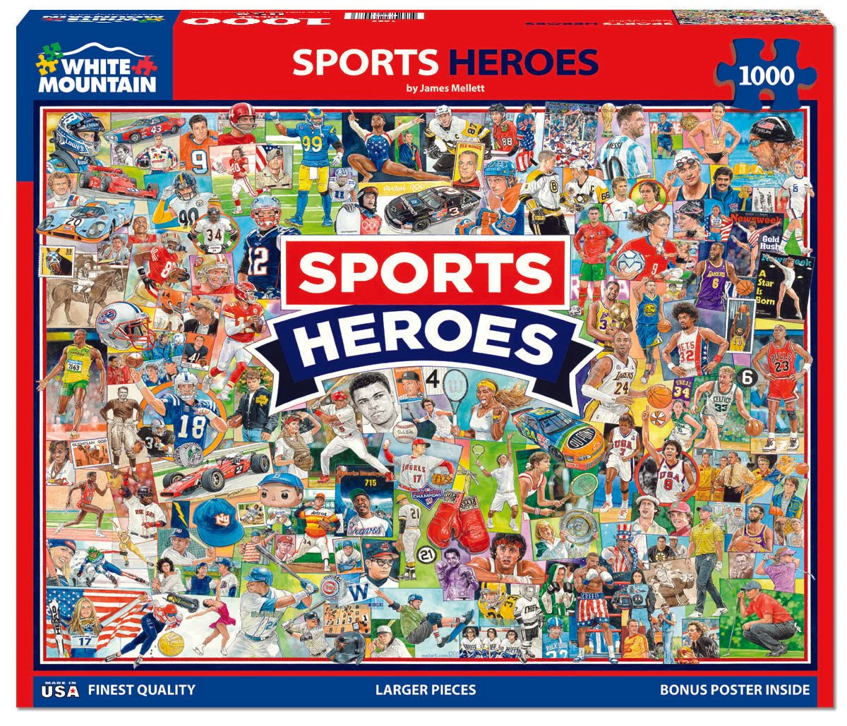 Sports Heroes (1829pz) - 1000 Piece Jigsaw Puzzle - Image 2