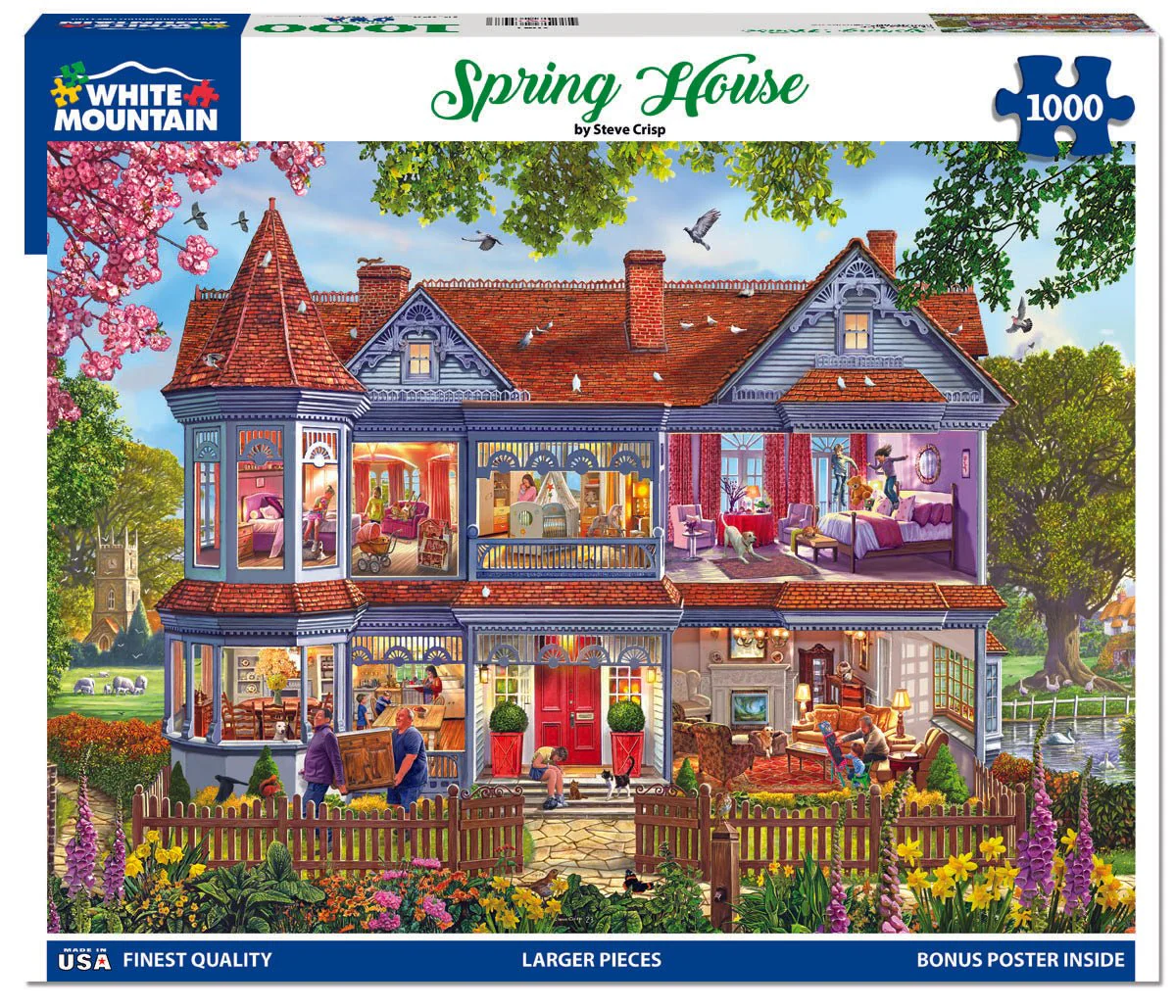 Spring House (2041pz) - 1000 Piece Jigsaw Puzzle - Image 2