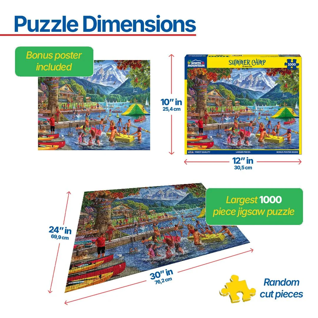 Summer Camp (2028pz) - 1000 Piece Jigsaw Puzzle - Image 3
