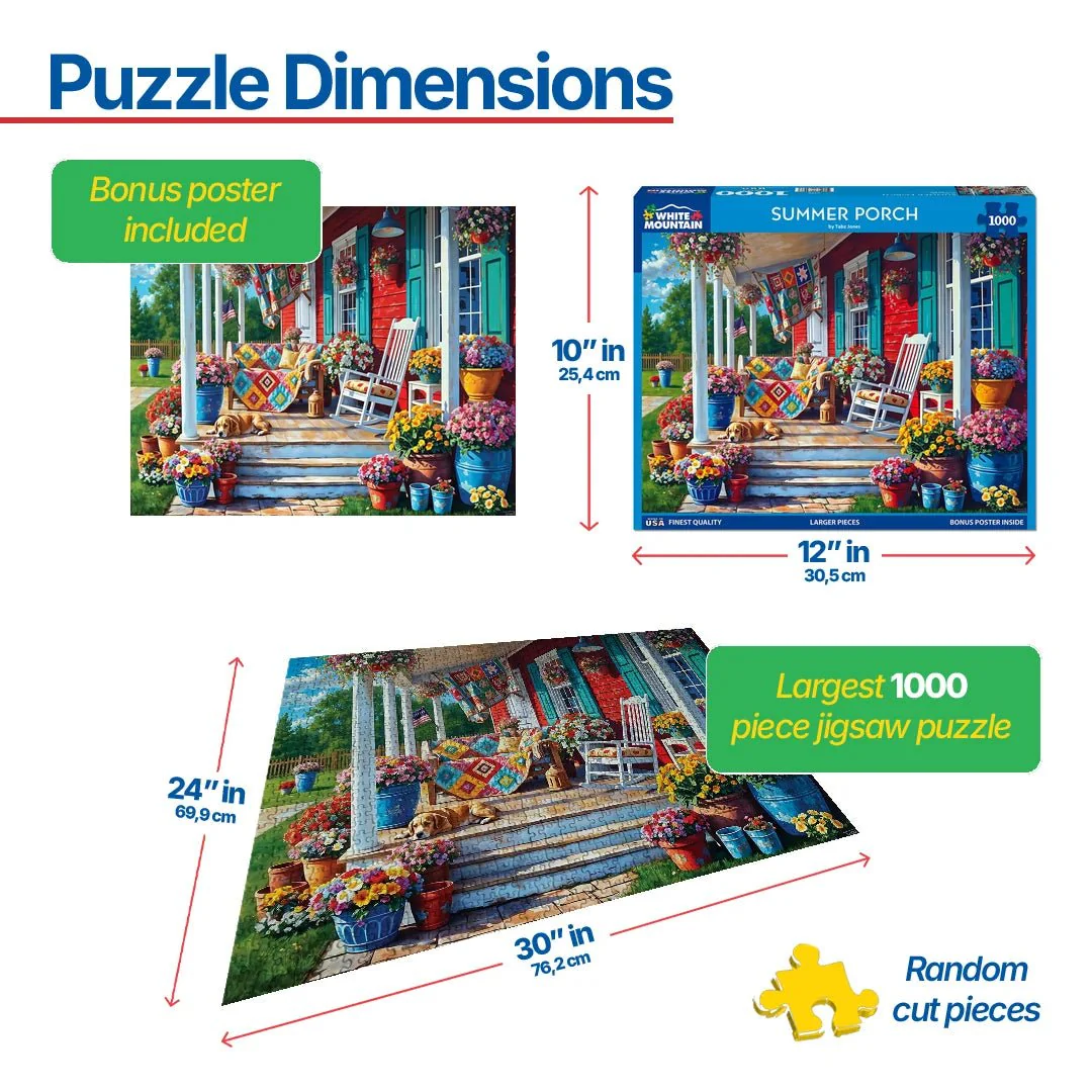 Summer Porch (2106pz) - 1000 Piece Jigsaw Puzzle - Image 3