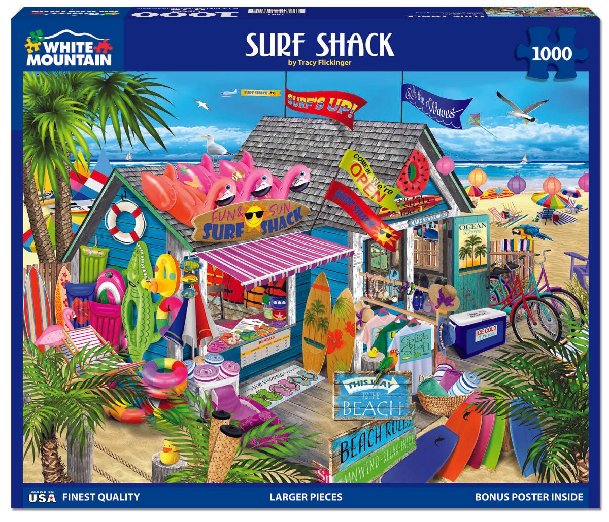 Surf Shack (1842pz) - 1000 Piece Jigsaw Puzzle - Image 2