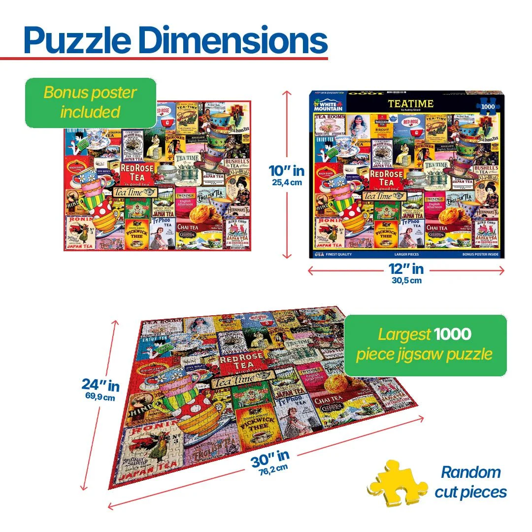 Teatime (2068pz) - 1000 Piece Jigsaw Puzzle - Image 3