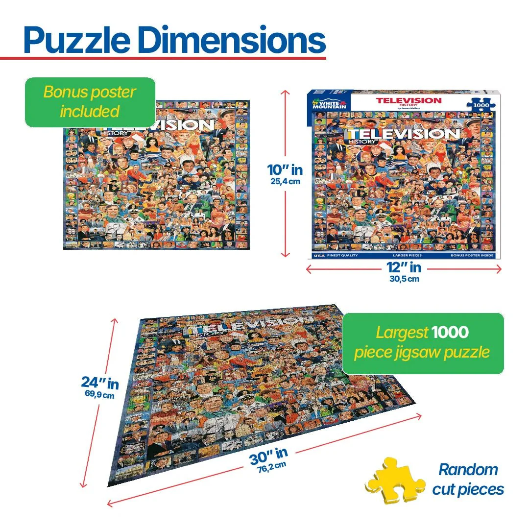 Television History (270pz) - 1000 Piece Jigsaw Puzzle - Image 3