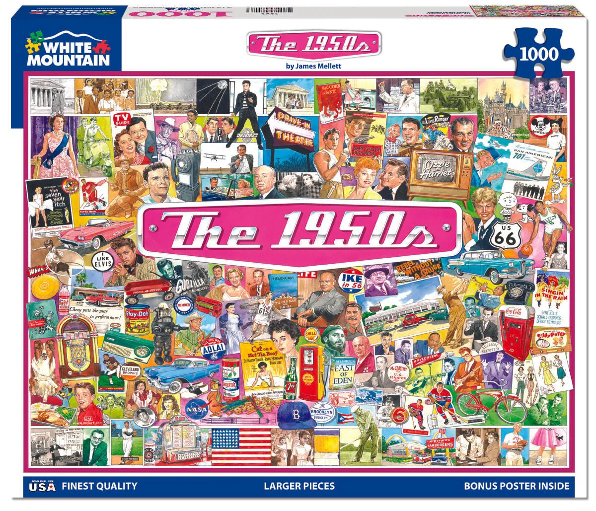 The 1950's (1536pz) - 1000 Piece Jigsaw Puzzle - Image 2
