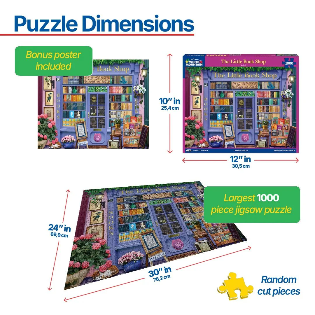 The Little Book Shop (2094pz) - 1000 Piece Jigsaw Puzzle - Image 3