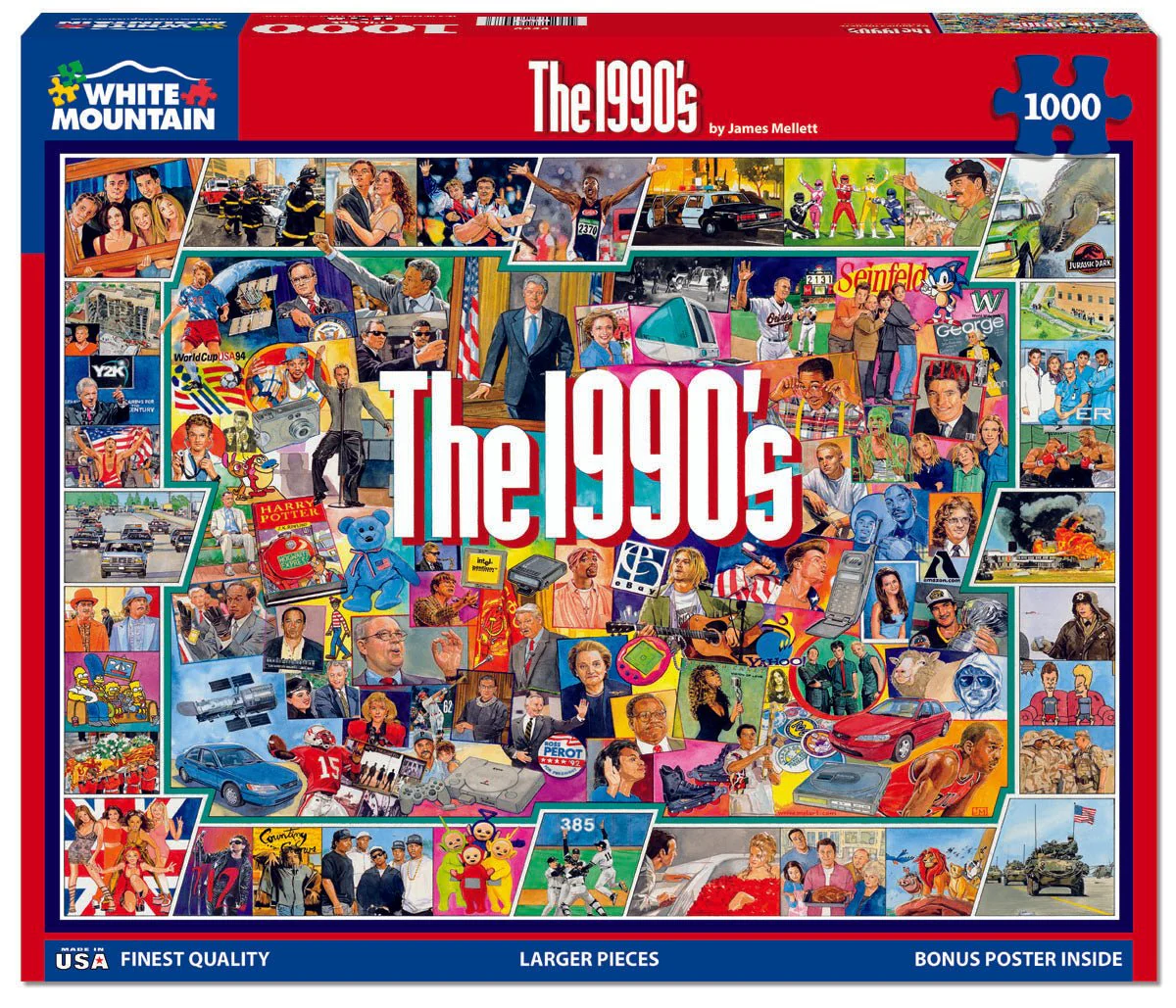 The Nineties (959pz) - 1000 Piece Jigsaw Puzzle - Image 2