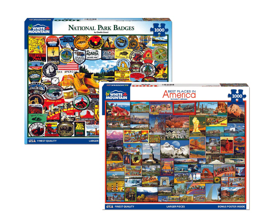 Set of 2: Travel Puzzle Bundle 1000 Piece - Image 2