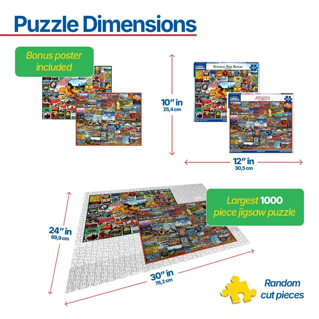 Set of 2: Travel Puzzle Bundle 1000 Piece - Image 3