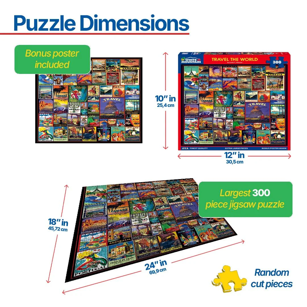 Travel The World (2046pz)  - 300 Piece Jigsaw Puzzle - Image 3