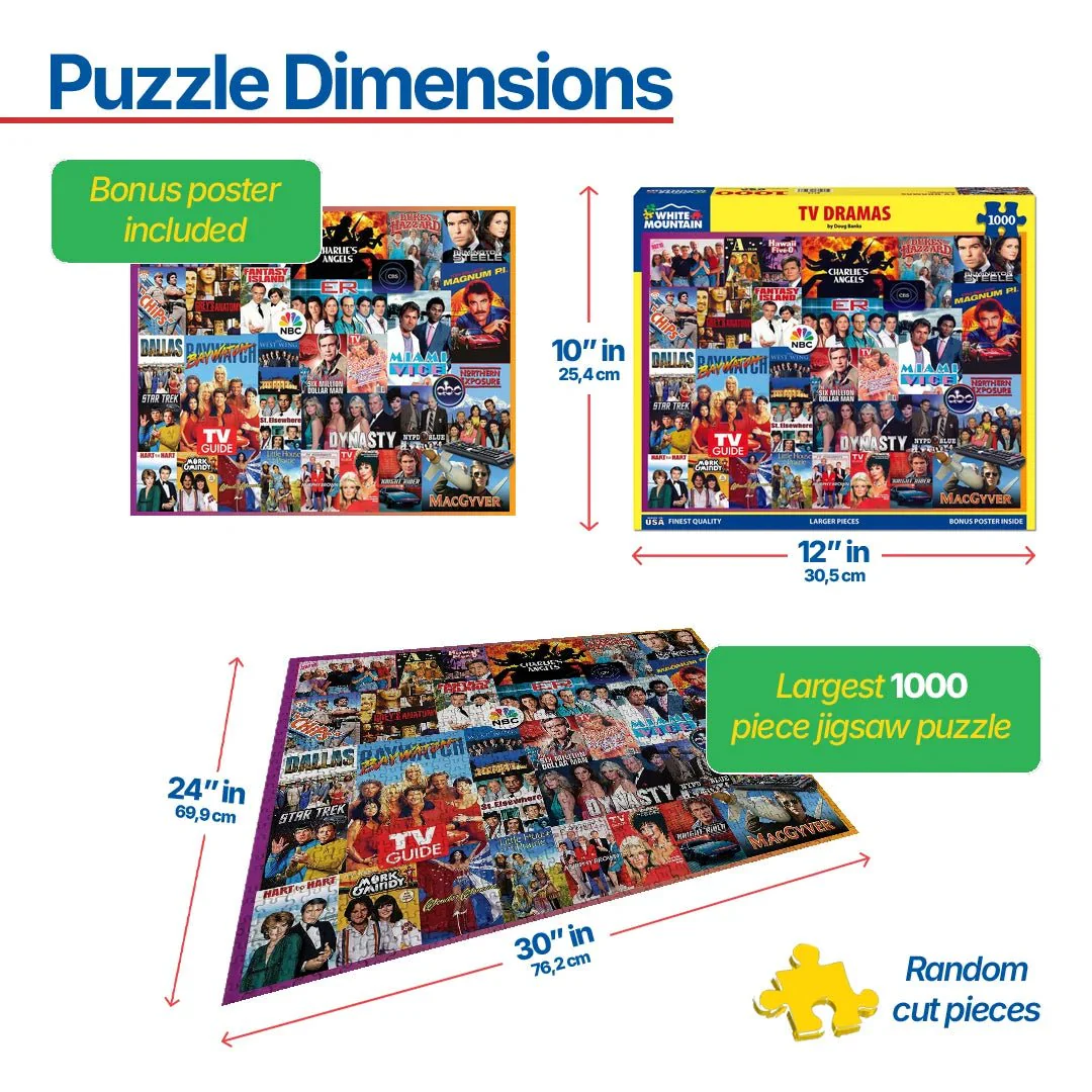 TV Dramas (2115pz) - 1000 Piece Jigsaw Puzzle - Image 3