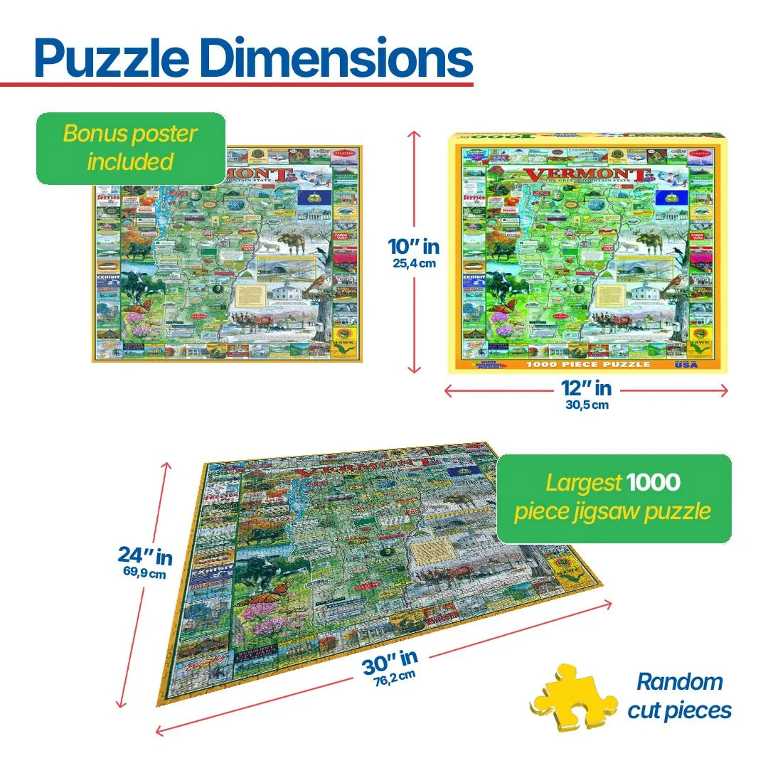 Vermont (655pz) - 1000 Piece Jigsaw Puzzle - Image 3