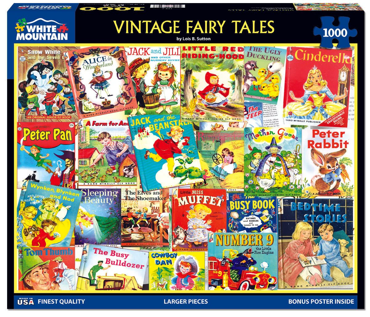 Vintage Fairy Tales (1953pz) - 1000 Piece Jigsaw Puzzle - Image 2