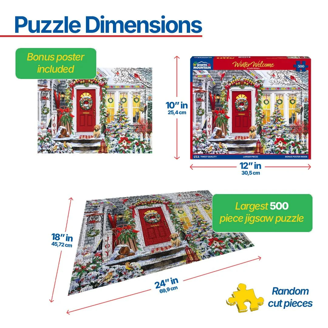 Winter Welcome (2141pz) - 500 Piece Jigsaw Puzzle - Image 3