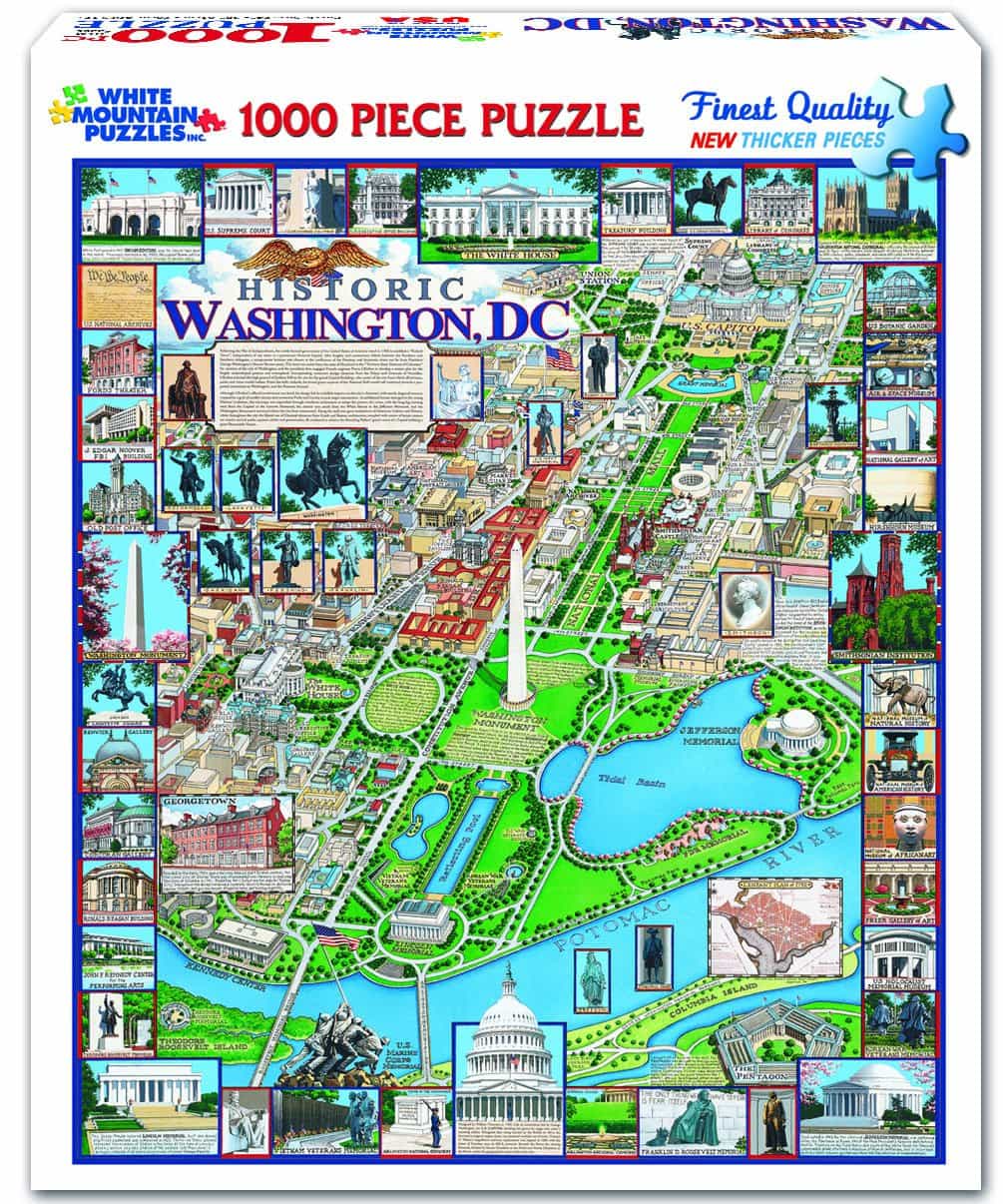 Washington, DC (220pz) - 1000 Piece Jigsaw Puzzle - Image 2