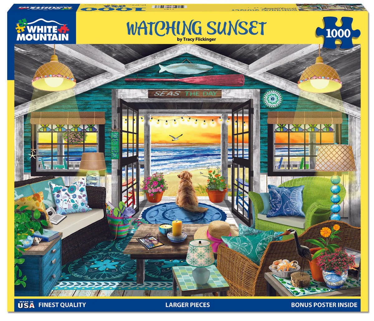 Watching Sunset (2197pz) - 1000 Piece Jigsaw Puzzle - Image 2