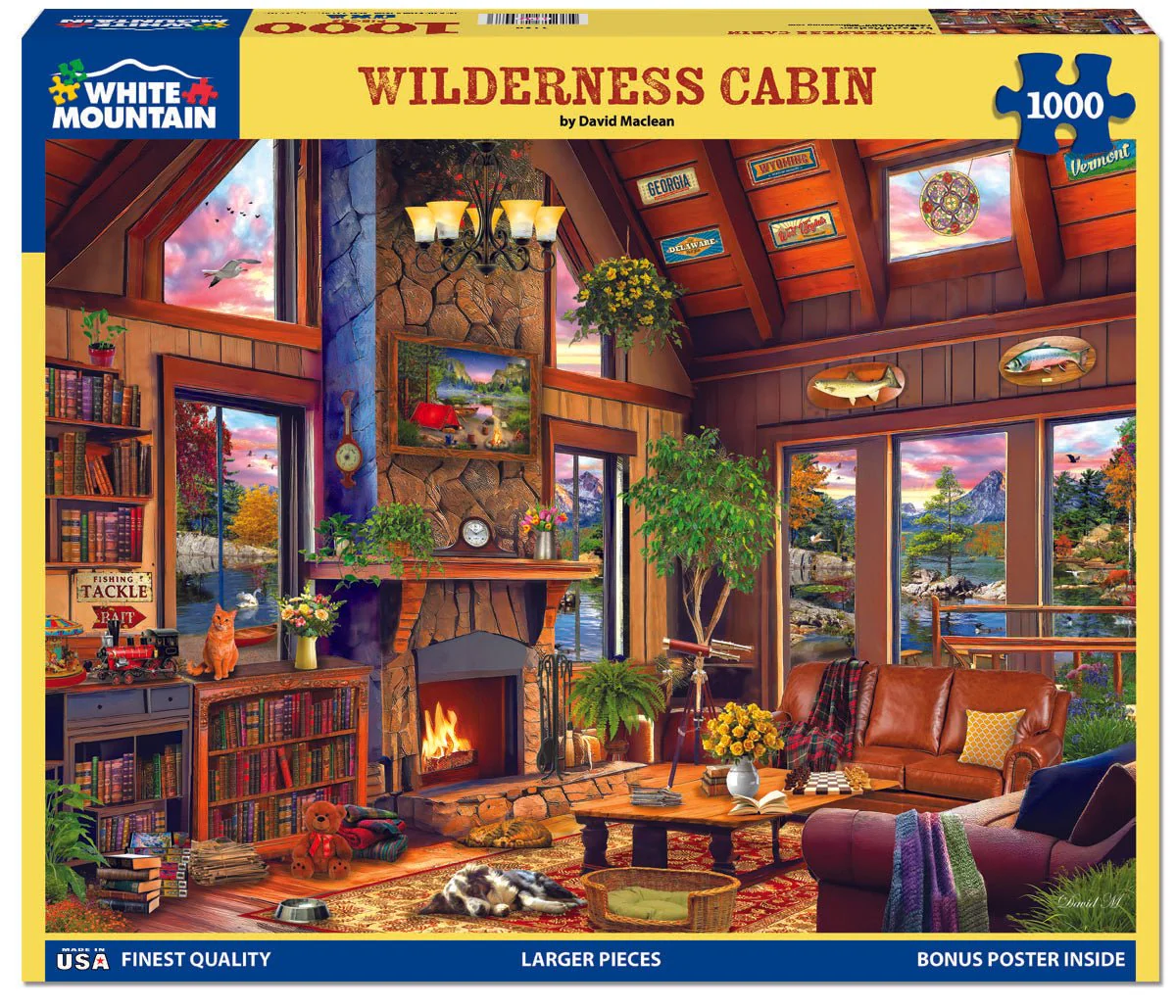 Wilderness Cabin (2134pz) - 1000 Piece Jigsaw Puzzle - Image 2
