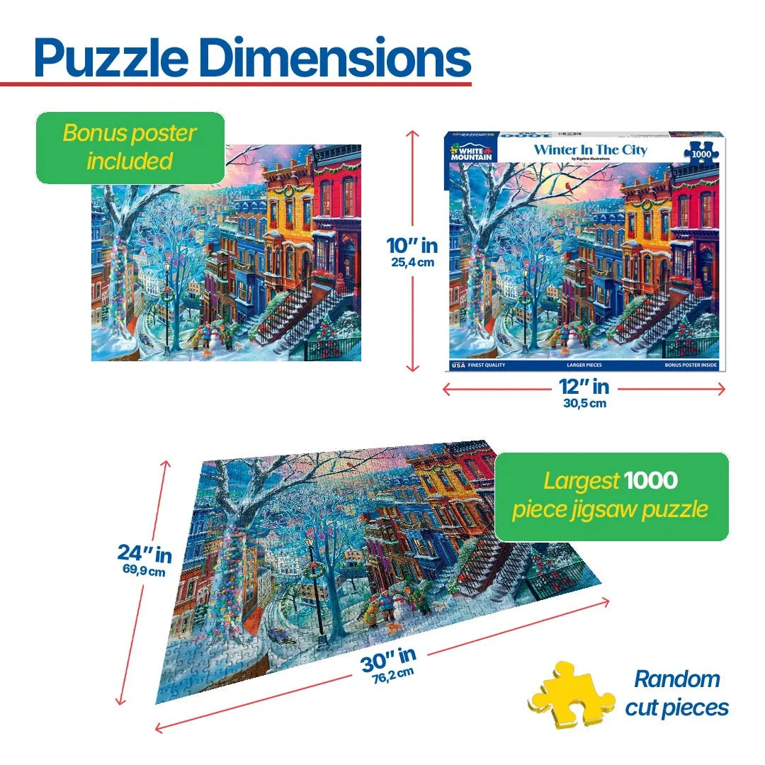 Winter In The City (2025pz) - 1000 Piece Jigsaw Puzzle - Image 3